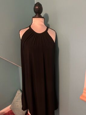 Nicole Miller Black Halter Mini Dress